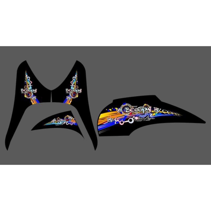 STRIPING SCOOPY KARBU TRANSPARAN HOLOGRAM