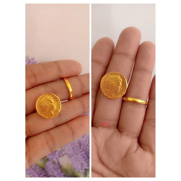 Cincin koin bahan kuningan