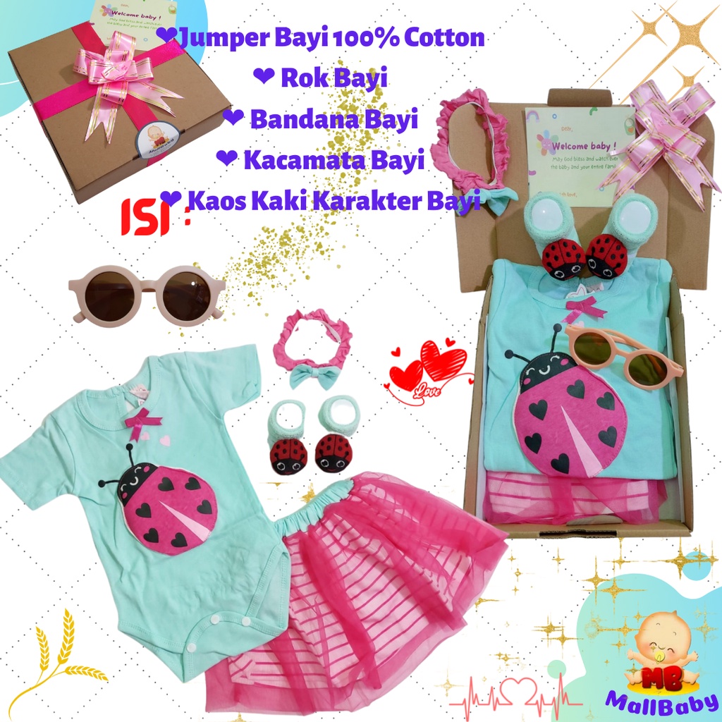 Kado Bayi Lahiran Bayi Cewek Hampers Baby Girl Gift Set