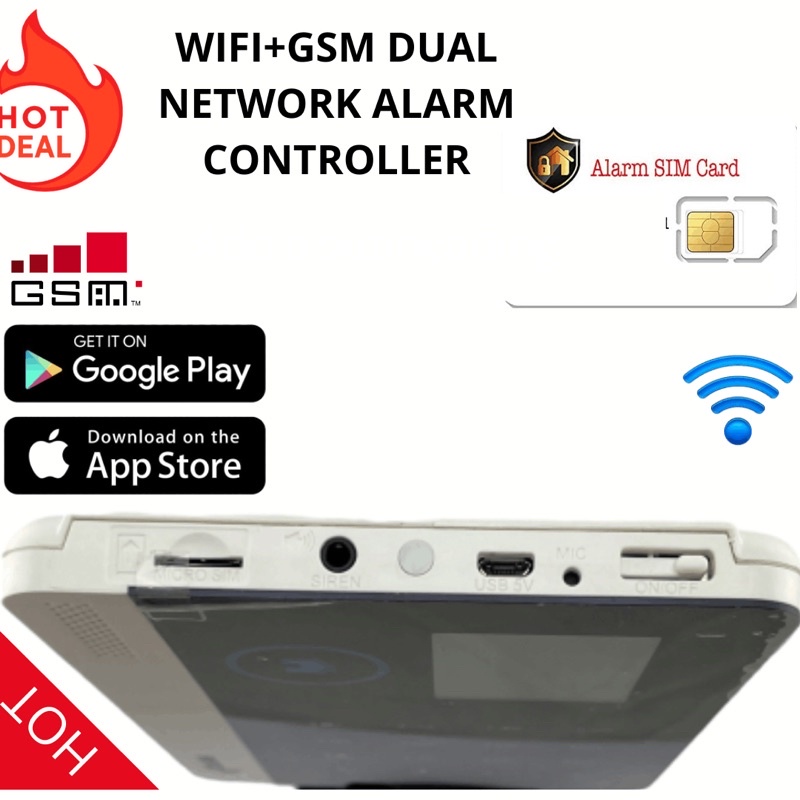 Wireless home securty system GSM alarm 433mhz vip608 untuk rumah gudang dll