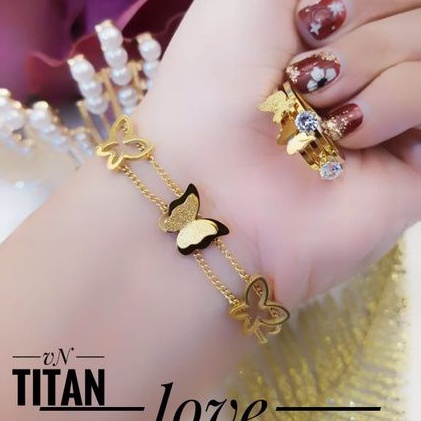 TiTanium set gelang cincin E32