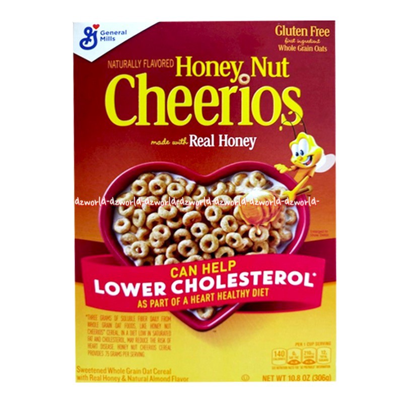 Honey Nut Cheerios Whole Grain Oats 306gr Sereal Madu Kacang Cerios