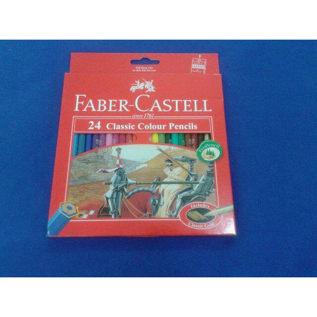 

WARNAPENSIL- PENSIL WARNA FABER CASTELL 24 WARNA CLASSIC COLOUR -PENSIL WARNA