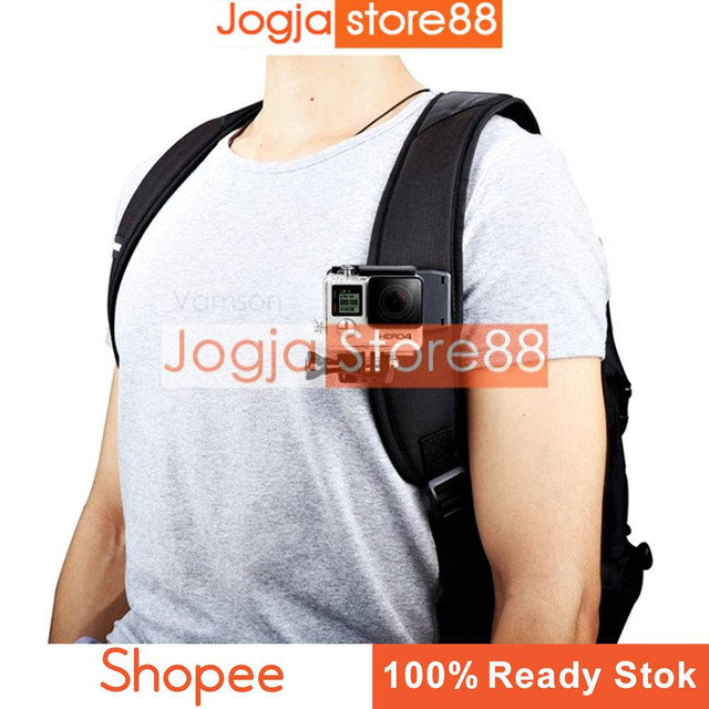 Clip Clamp Mount 360 Rotary for GoPro / Xiaomi Yi - Black