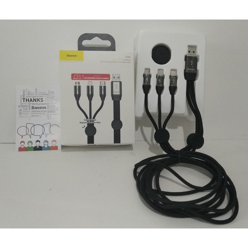 KABEL USB BASEUS BS - CA - 3 IN 1 CABLE MICRO APPLE TYPE C