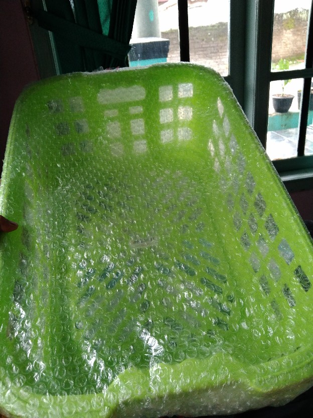 Keranjang ( Baju L Rainbow ) Serbaguna Baju Bersih Plastik Uk L