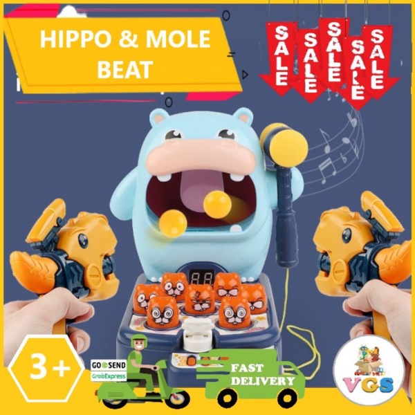 

Mainan Anak Hippo Mole Beat - Hippo Biru Limited