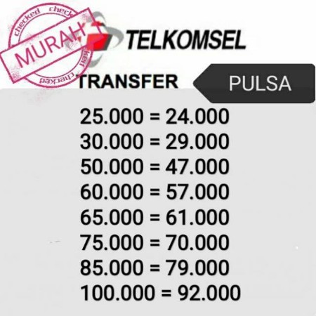 TOP UP PULSA REGULER TELKOMSEL