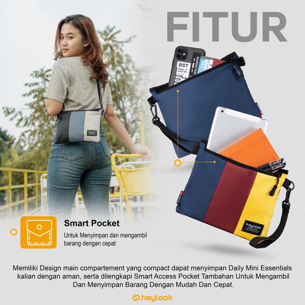 Tas Selempang Pria Wanita Original Distro Branded Terbaru Tas Sling Bag Colorfull Kekinian Tas Bahu Samping Tas Tangan Pouch Bag Multifungsi