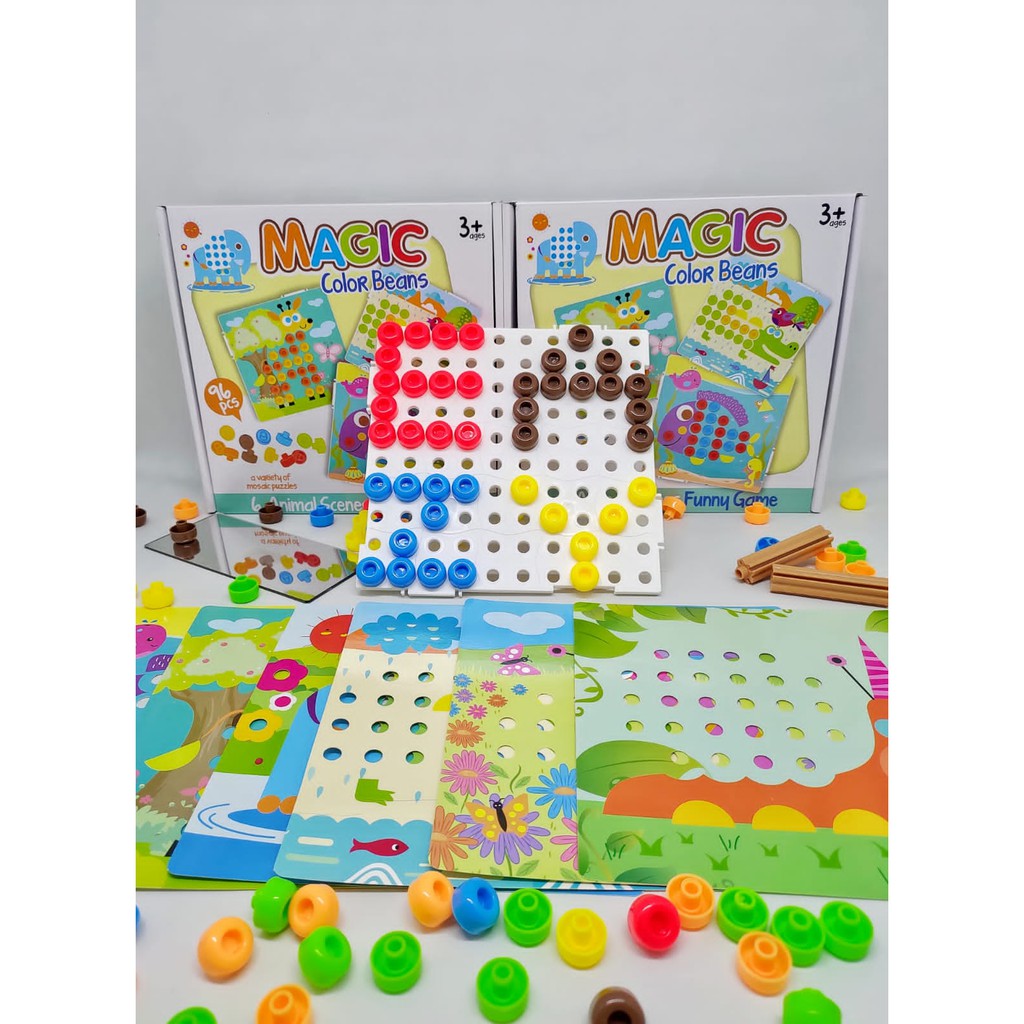 MAINAN EDUKASI ANAK MAGIC COLOR BEANS / MAINAN ANAK SENSORY PLAY