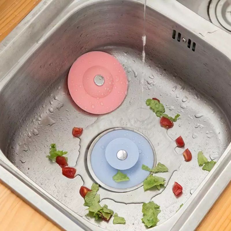 Penutup Lubang Wastafel Dapur Kamar Mandi Penyaring Pembuangan Saringan Air Anti