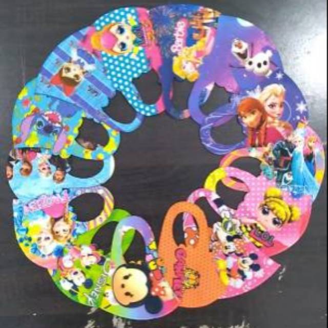 Masker kain scuba anak bahan scuba print tebal masker korea anak