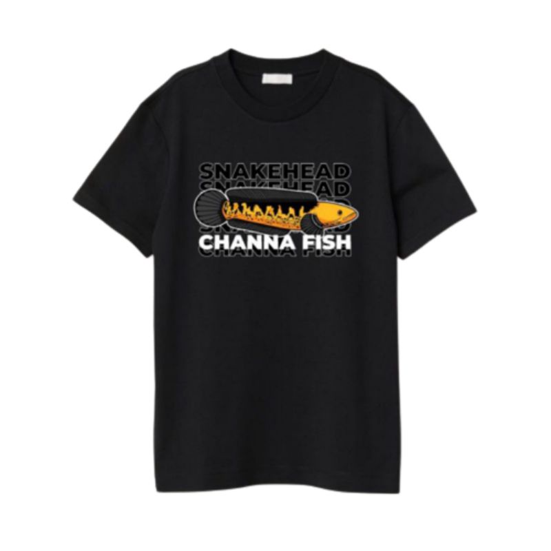 KAOS IKAN CHANA/KAOS SNAKEHEAD CHANA FISH/KAOS IKAN PREDATOR MURAH BISA COD