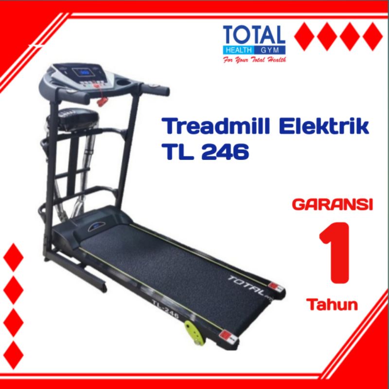 Treadmil Elektrik Total Fitnes 3 Fungsi TL 246