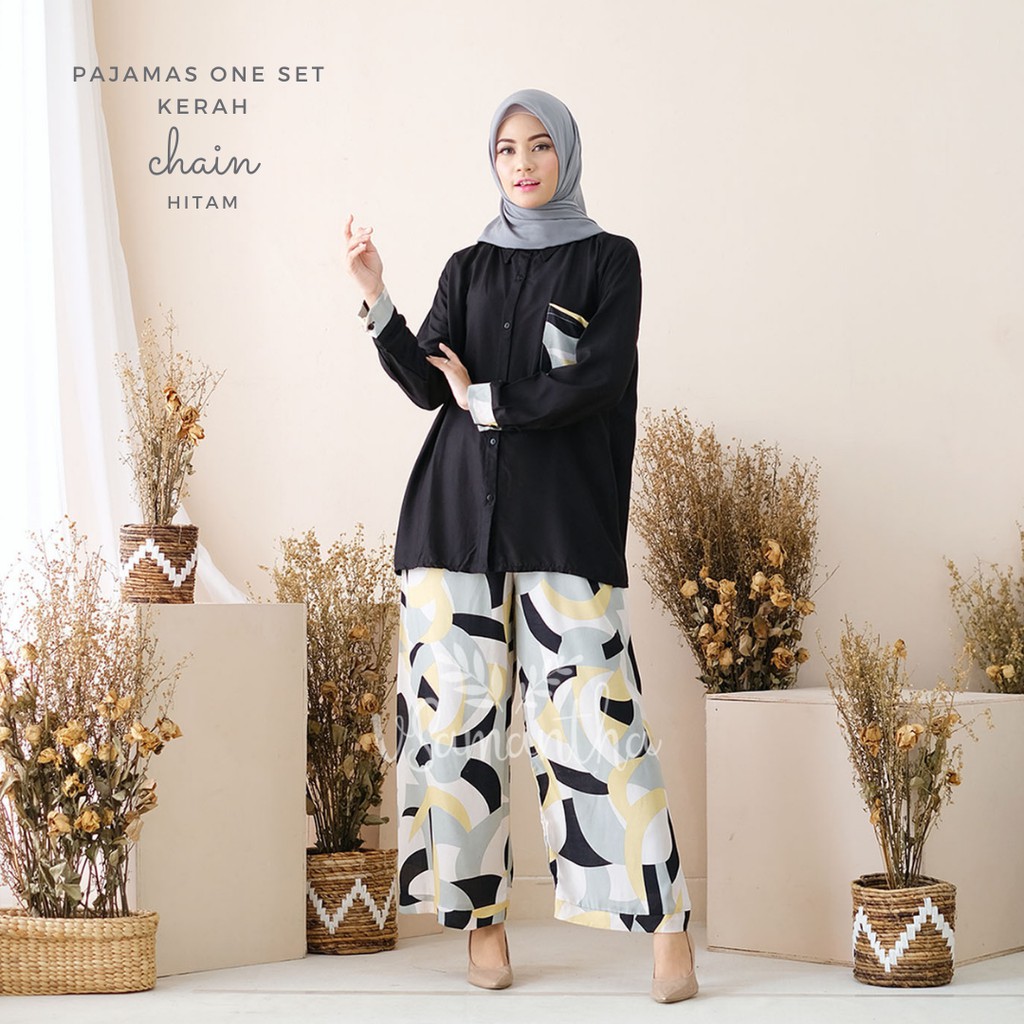 Pajamas Set / Piyama One Set Kemeja Tie Dye II