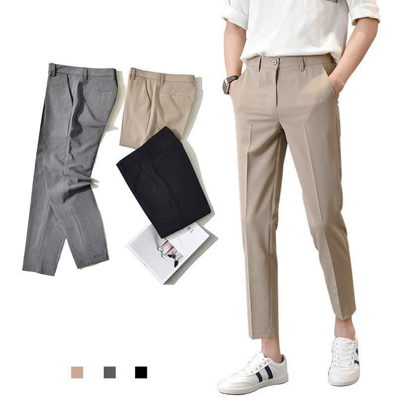 N82 - Ankle Pants Pria Celana Angkle Pants Pria Panjang Clana Formal Kerja Kantor Premium Cream