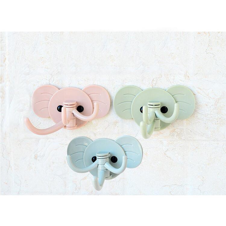 BBS GANTUNGAN HOOK MOTIF GAJAH LUCU 3IN1 SERBAGUNA / TEMPELAN DINDING MURAH / GANTUNGAN SERBA GUNA
