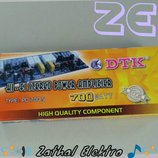 Kit Driver PA. DTK HI-FI Stereo 700 Watt