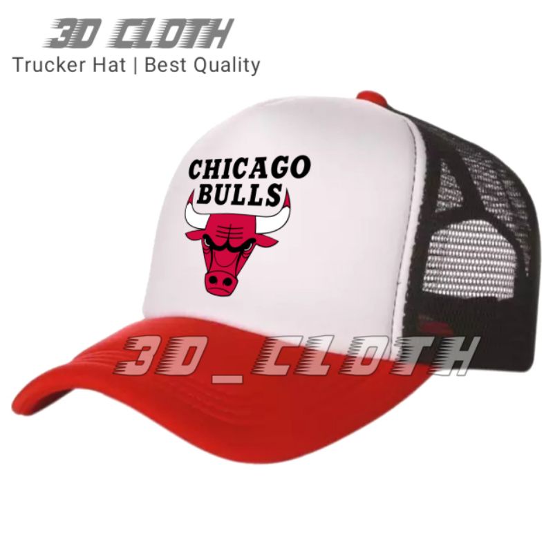 Topi CHICHAGO BULLS Trucker - Topi CHICHAGO BULLS BASKETBALL