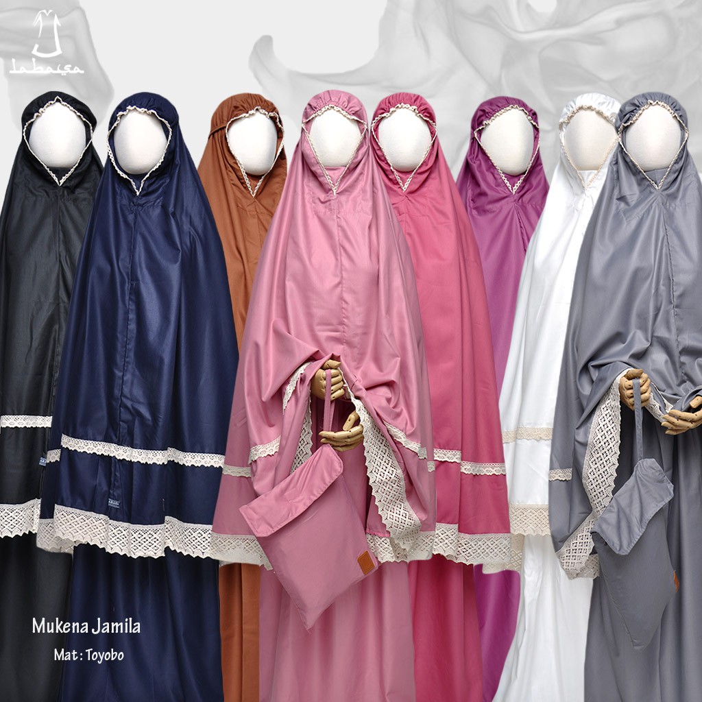 Mukena Toyobo Renda Premium Pink Jamila Series Original by Labasa Premium Istimewa