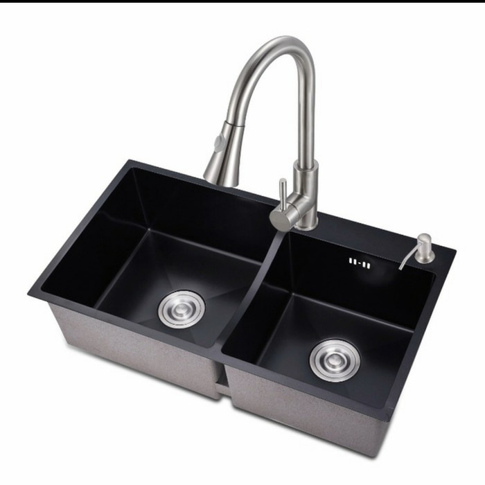 Bak cuci piring stenlis 8245 hitam