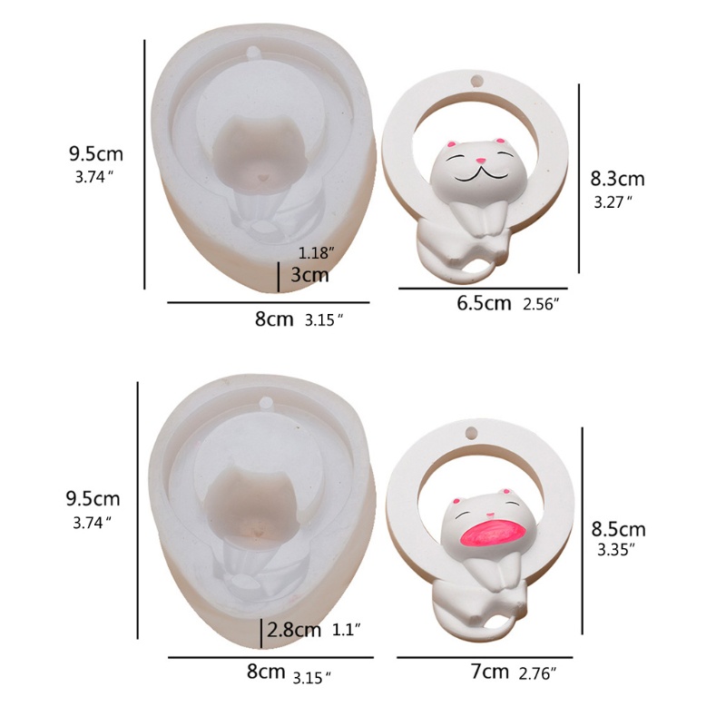 Siy Cetakan Resin Bentuk Kucing Untuk Membuat Perhiasan