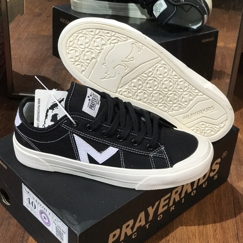 PRAYERKIDS SEPATU PRAYERKIDS SERIES NEW KECOT LOW BLACK ORIGINAL INDONESIA