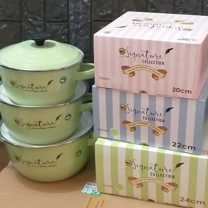 Panci Set Signature Enamel Maspion Funan.Digitalife