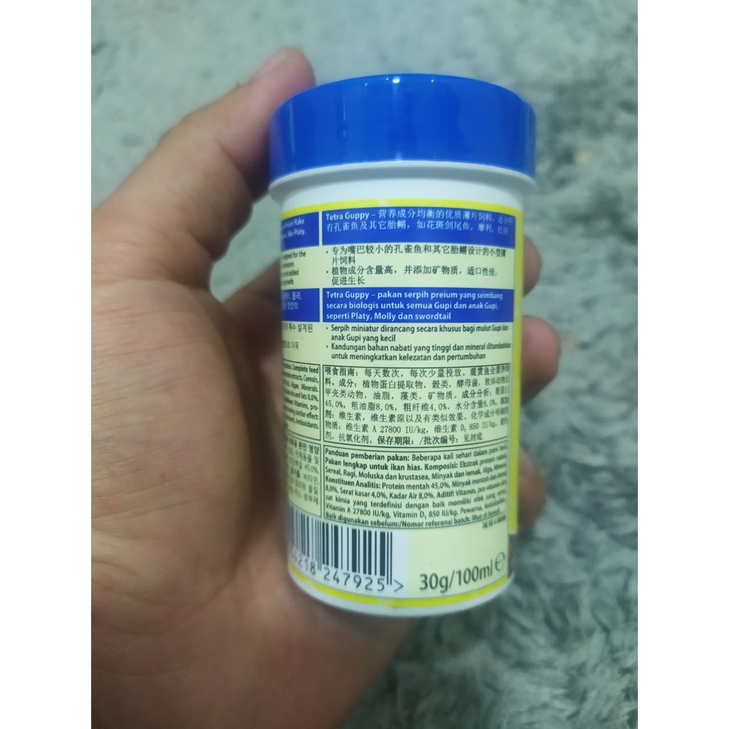TETRA GUPPY 30 GRAM / 100 ML (Serpih Mini)