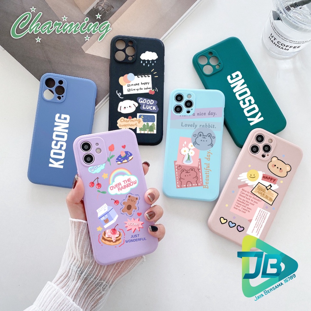 CASE CASING SOFTCASE SILIKON MACARON PELINDUNG KAMERA CHARIMING OPPO VIVO SAMSUNG XIAOMI REALME IPHONE ALL TYPE JB5584