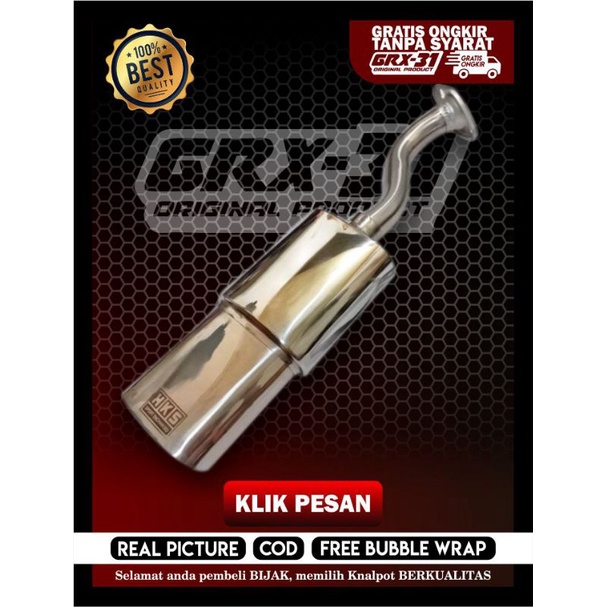 Knalpot Mobil Bolt On Brio HKS Kotak