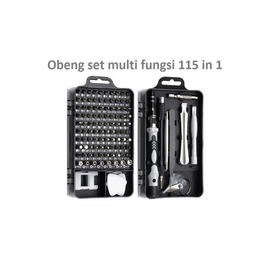 OBENG SET 115 IN 1 PRECISION SCREWDRIVER SET REPARASI HANDPHONE LAPTOP