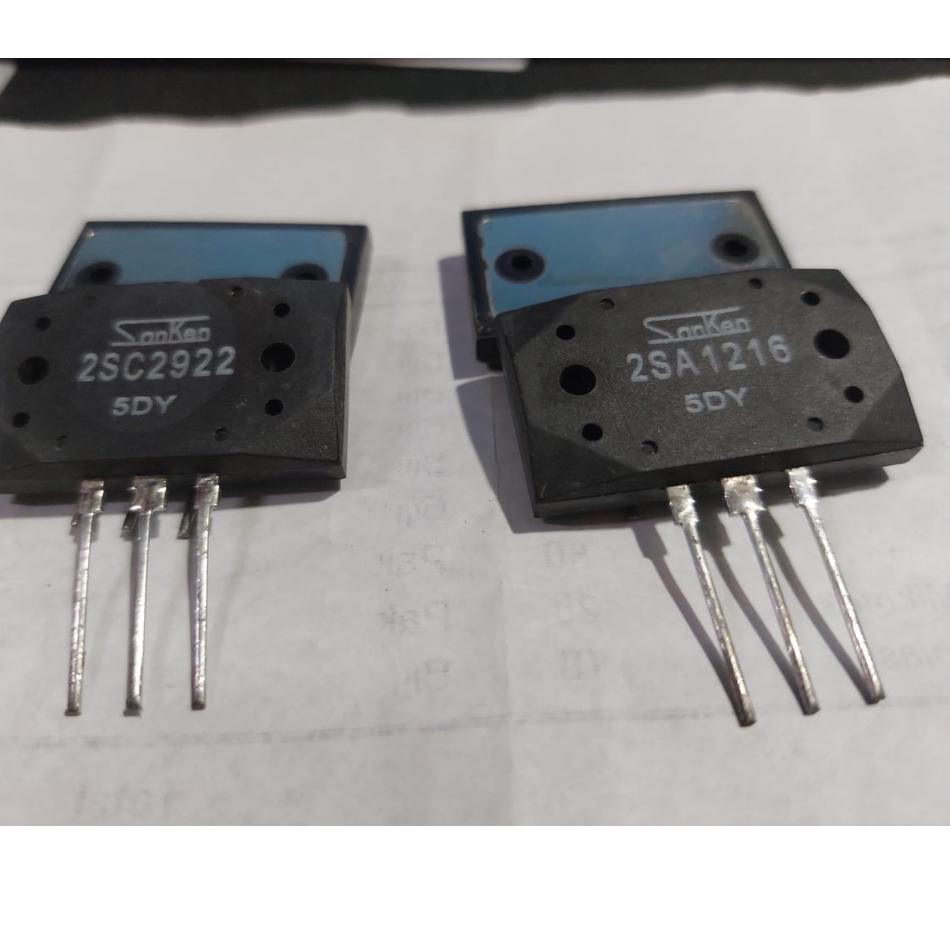 Paling Dicari.. 1 set SANKEN 5DY 2SA 1216 DAN 2SC 2922 RRT KW 1
