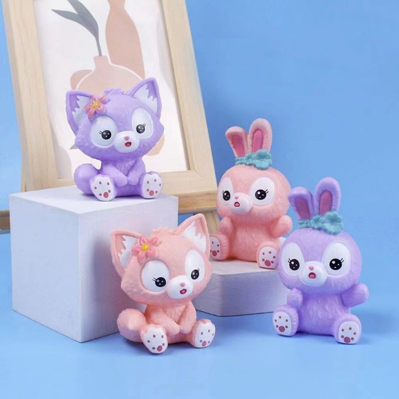 Hiasan Kue Figure Stella Lou - Hiasan Kue Kelinci Kucing