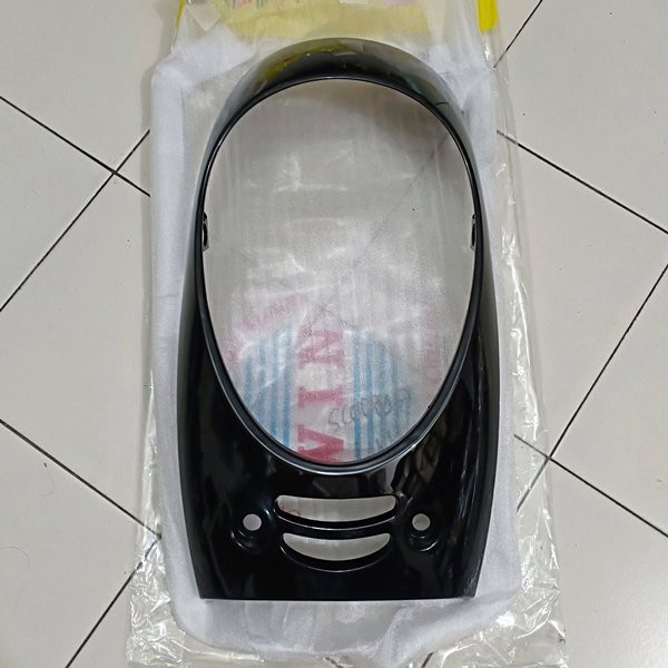 cover front panel tameng scoopy fi k16 2013-2016 hitam non original