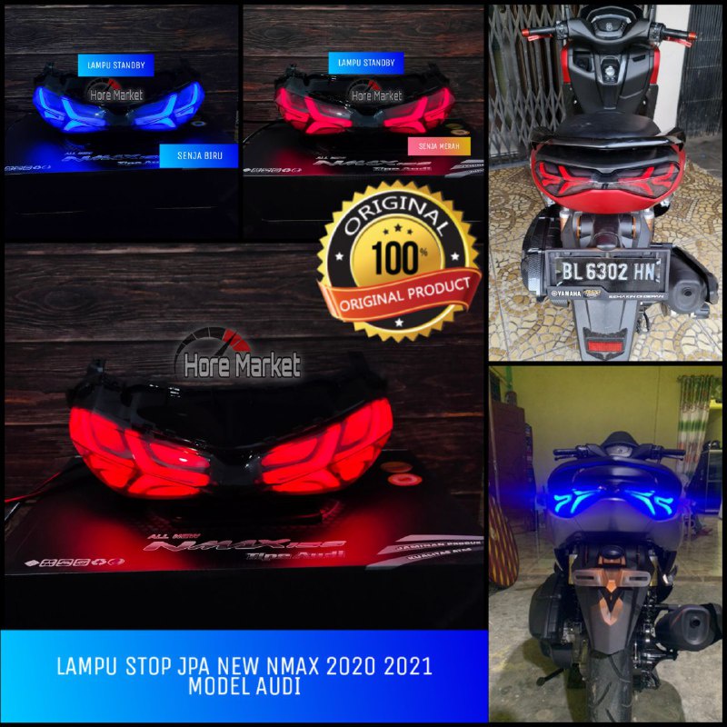 LAMPU STOP JPA NEW NMAX 155 BLACK EDITION 2020 2021 2022 2023 2024 STOPLAMP JPA ORIGINAL NMAX 155 AB