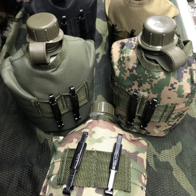 Veples/Peples Botol Air Minum TNI/Tentara Botol Nesting Camping Import Star Seller Temurah