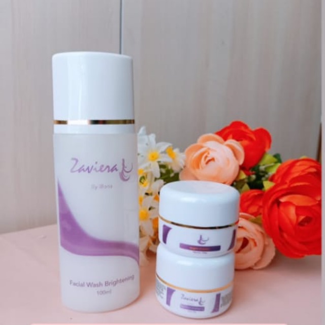 (COD) Zaviera skin care cream pemutih wajah glowing aman untuk bumil dan busui sudah ber bpom