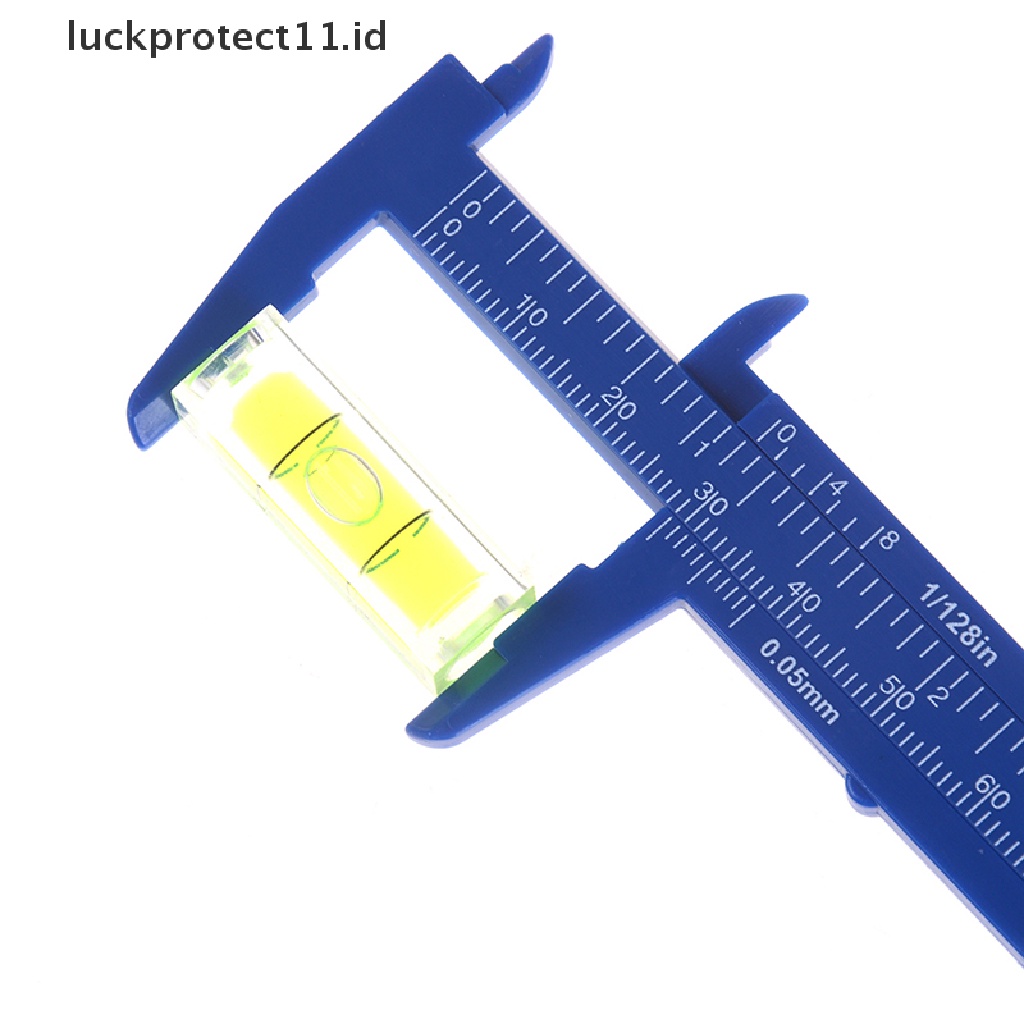 //HG&amp;ID// 1pc Mini sliding vernier caliper plastic measure ruler gauge double scale 80mm .