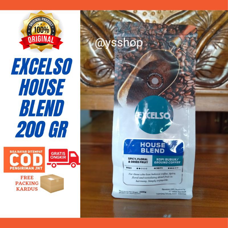 

Kopi Excelso House Blend Bubuk 200 gram