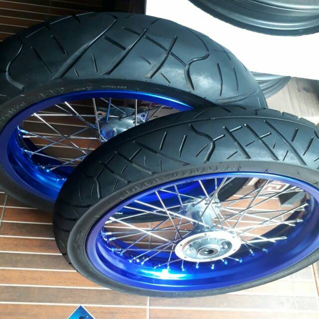 Ban set velg set pelek set supermoto klx