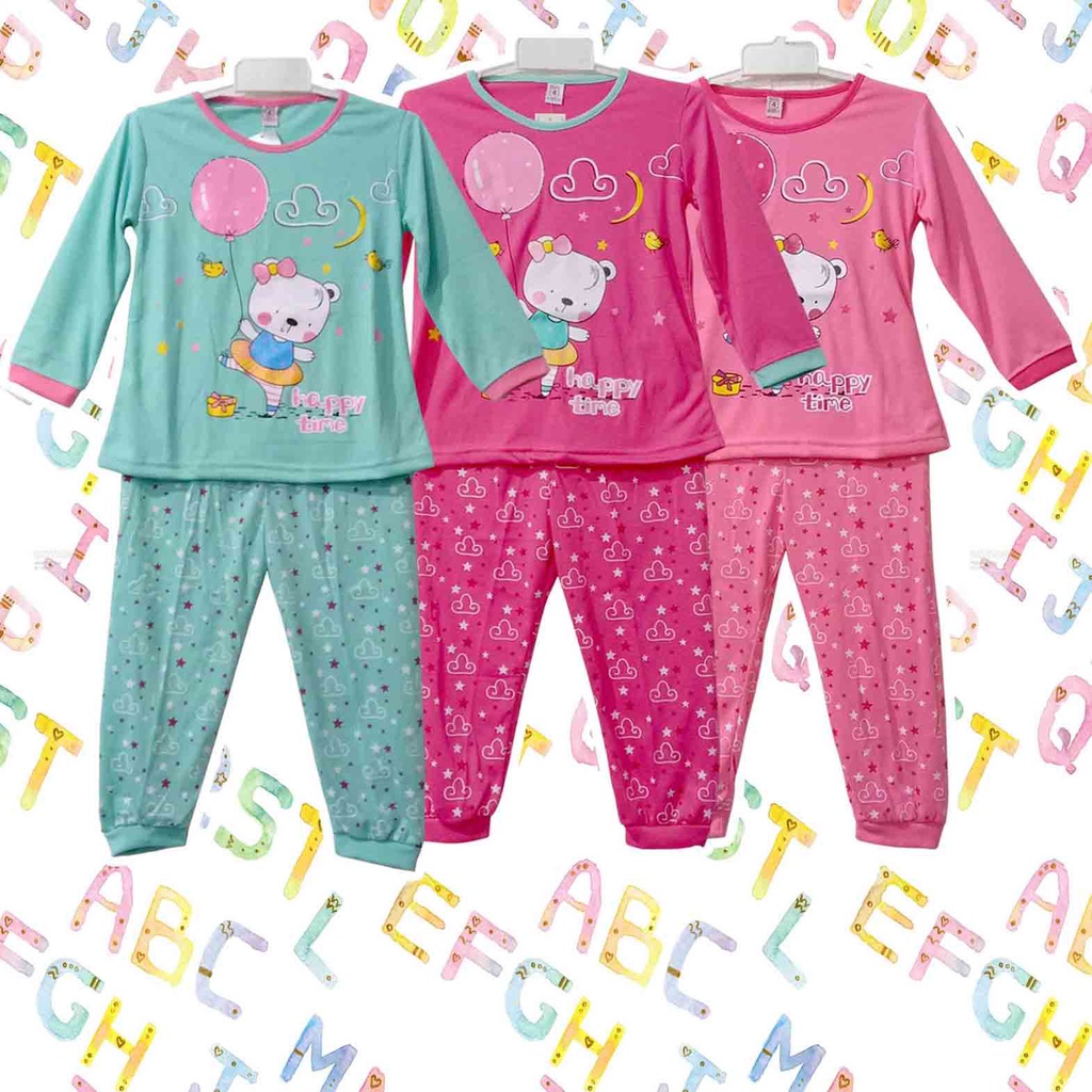 Stelan Baju Tidur Piyama Anak Lengan Panjang baju tidur anak Verymoda-1