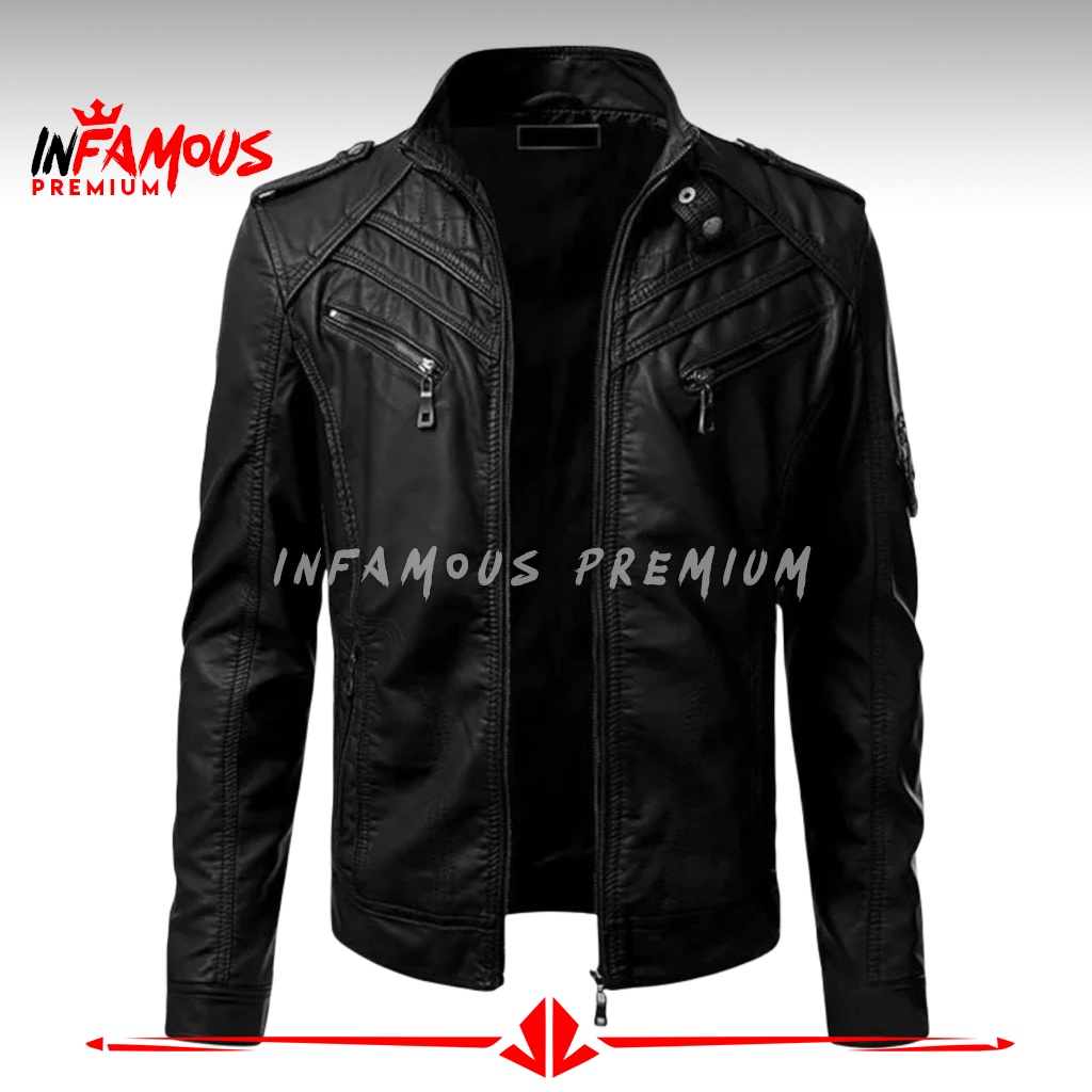 Jaket Pria Jaket Kulit Pria Jaket Kulit Motor Pria Original Jaket Kulit Hitam Jacket Kulit Pria Jeke