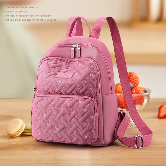 TAS RANSEL WANITA MARTENA IMPORT BACKPACK KOREA PINK TA632P3 GENDONG PUNGGUNG SEKOLAH REMAJA KULIAH KERJA PREMIUM CEWEK MURAH FASHION BRANDED BATAM ORI BESAR