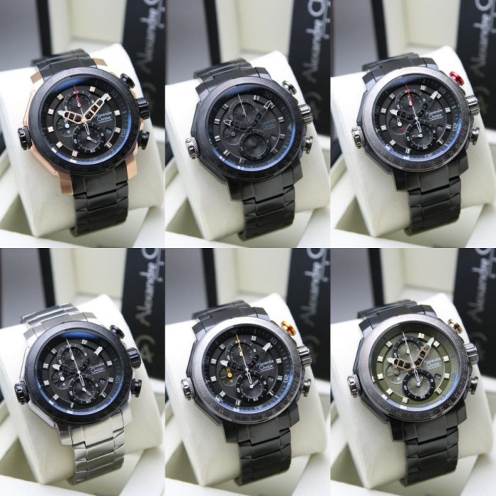 Jam Tangan Pria Alexandre Christie AC 6565 AC6565 6565 Original Stainless