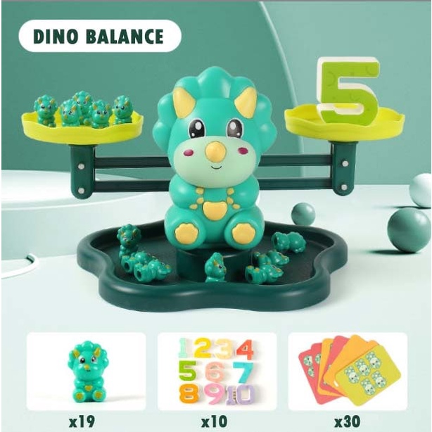 Dino Balance Game Music mainan timbangan dinosaur belajar hitung