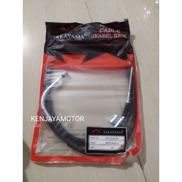 KABEL REM BELAKANG BEAT PGM FI 43450K46N01 HIGH QUALITY