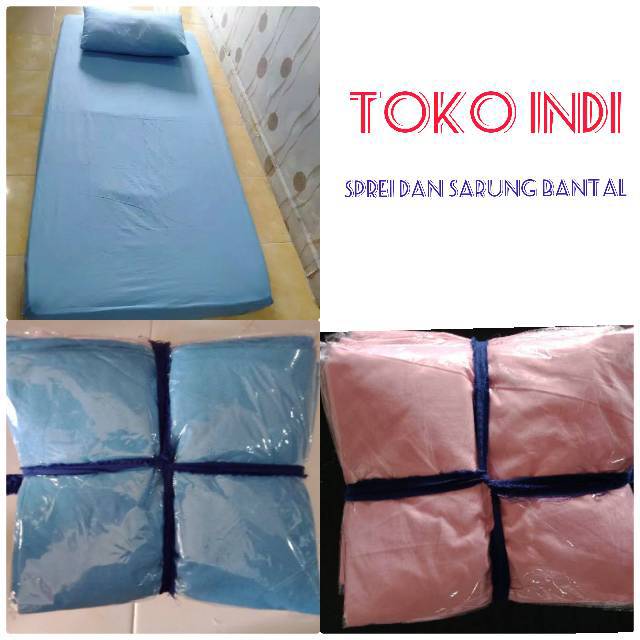 Sprai Rumah Sakit / sprei / Sprei Polos 3 kaki ( sprei tilam + sarung bantal) pasien rumah sakit