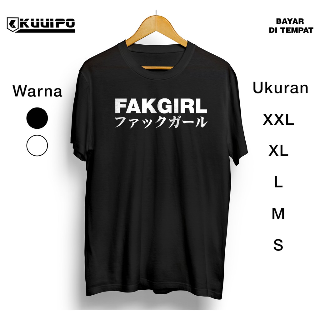 KAOS IMPOR JEPANG KAOS DISTRO FAKGIRL