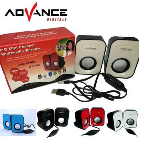 Trend-SPEAKER KOMPUTER PC / LAPTOP / NOTEBOOK / SPEAKER USB MINI MURAH ADVANCE DUO EYOTA S1 CLS 102 101